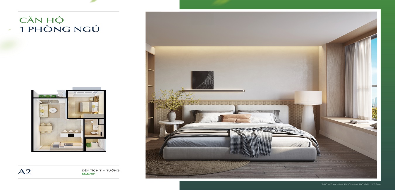 MB Căn hộ A2 - 1PN MB Căn hộ A2 - 1PN